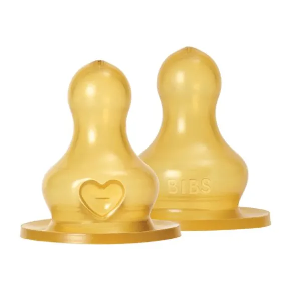 BIBS Flesspeen Rond - Slow Flow - 2 Pack - Latex