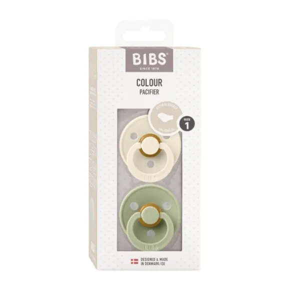 Bibs Fopspeen Latex Anatomical 0-6mnd Sage / Hunter Green (2-Pack)