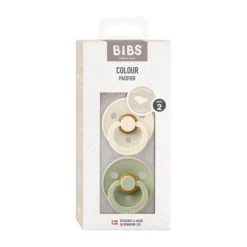 Bibs Fopspeen Latex Anatomical 0-6mnd Sage / Hunter Green (2-Pack)