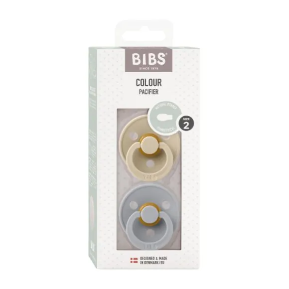 Bibs Fopspeen Latex Symmetrical Vanilla / Cloud Size 2 (2-Pack)