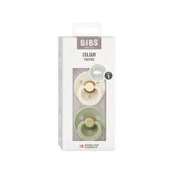 Bibs Fopspeen Latex Symmetrical Ivory / Sage Size 2 (2-Pack)