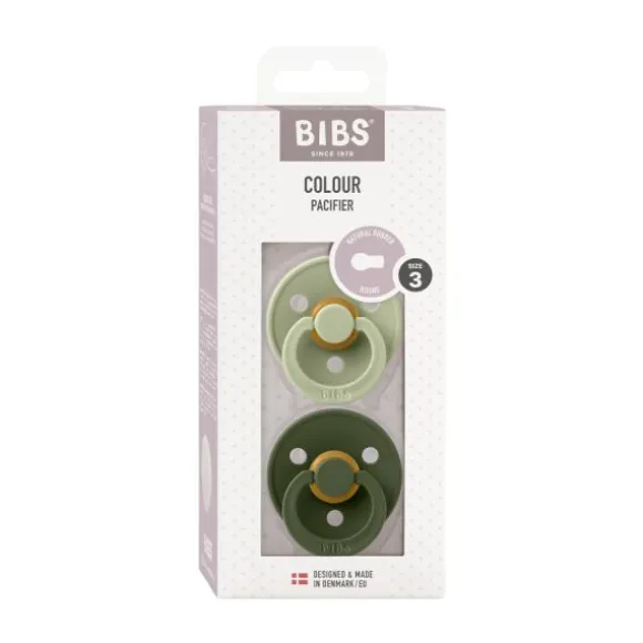 Bibs Fopspeen Round 0-6mnd Dark Oak/Ivory (2 stuks)