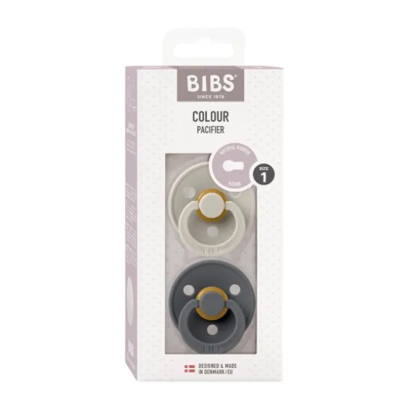 Bibs Fopspeen Round 0-6mnd Dark Oak/Ivory (2 stuks)