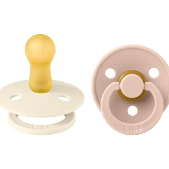 Bibs Fopspeen Round 0-6mnd Dark Oak/Ivory (2 stuks)