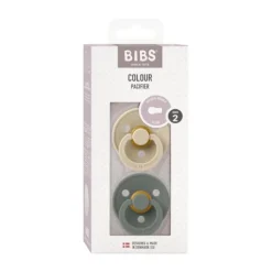 Bibs Fopspeen Round 0-6mnd Dark Oak/Ivory (2 stuks)