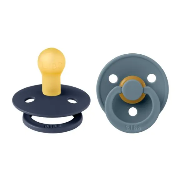 Bibs Fopspeen Round 0-6mnd Dark Oak/Ivory (2 stuks)