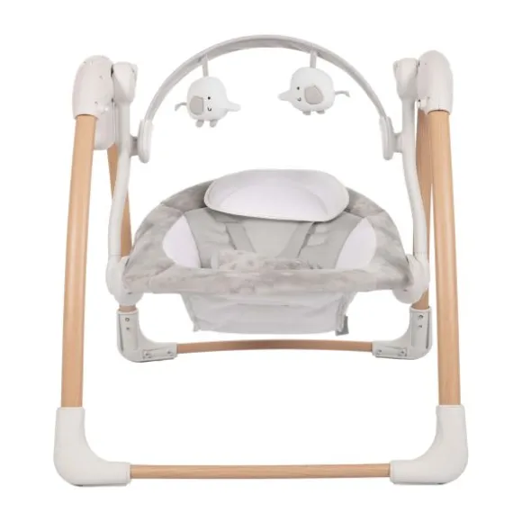 Bo Jungle B-Portable Swing Dolphy Wood Pure White