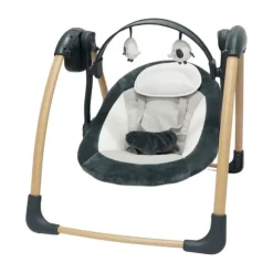 Bo Jungle Dolphy Wood Portable Swing - Shady Grey