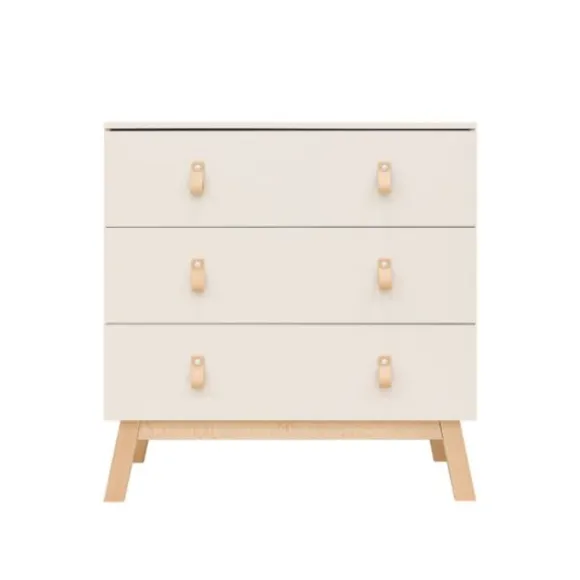 Bopita Meegroeibed 70 x 140 cm - Commode - Lines - Dune / Natural