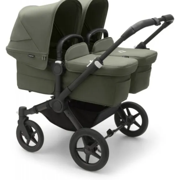 Bugaboo Donkey 5 Twin Complete Black/Forest Green-Forest Green