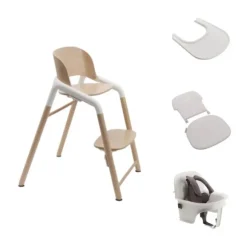 Bugaboo Giraffe Kinderstoel Compleet Bundel - Wood/Grey