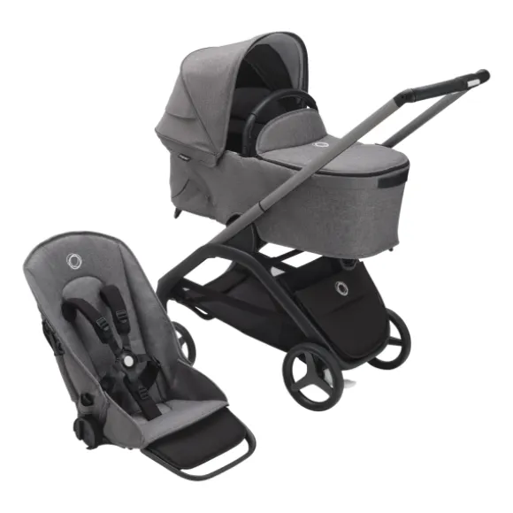 Bugaboo Wandelwagen Dragonfly Black Frame / Forest Green Zitje / Forest Green Sun Canopy