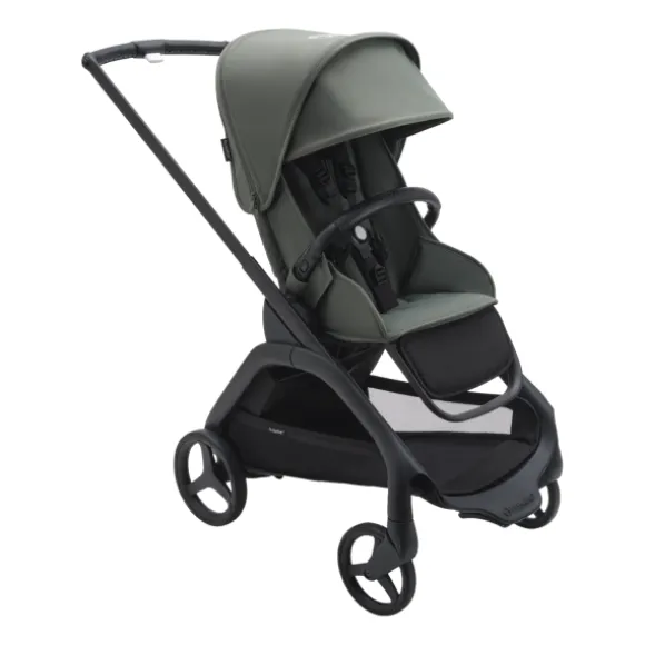 Bugaboo Wandelwagen Dragonfly Black Frame / Forest Green Zitje / Forest Green Sun Canopy