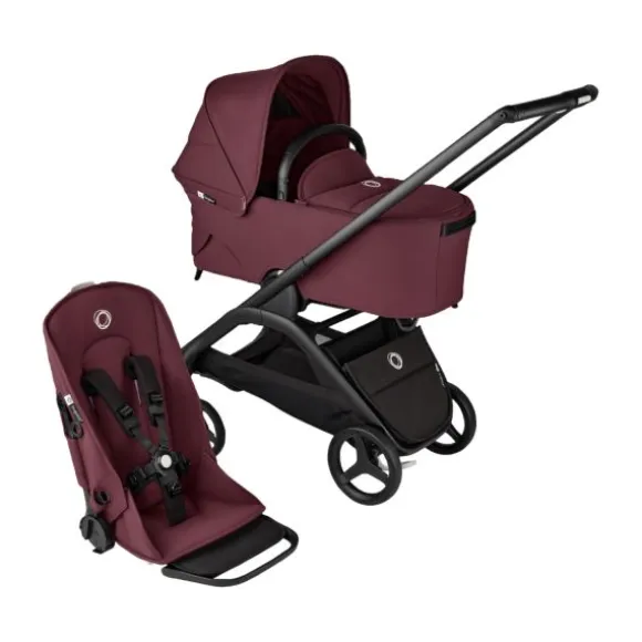 Bugaboo Wandelwagen Dragonfly Black Frame / Forest Green Zitje / Forest Green Sun Canopy