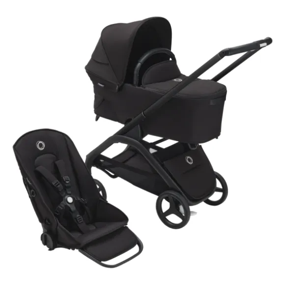 Bugaboo Wandelwagen Dragonfly Black Frame / Forest Green Zitje / Forest Green Sun Canopy