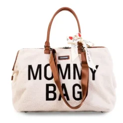 Childhome Mommy Bag Groot Teddy Offwhite