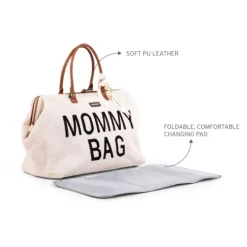 Childhome Mommy Bag Groot Teddy Offwhite