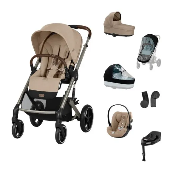 Cybex Balios 3-in-1 Kinderwagen Set XL - Almond Beige/Beige