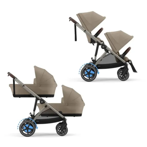 Cybex Duowagen Gazelle S Seashell Beige - Light Beige