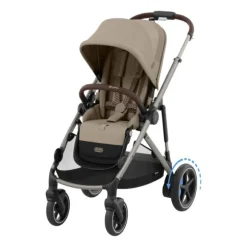 Cybex E-Gazelle S DUO kinderwagen 3-in-1 Almond Beige / Beige