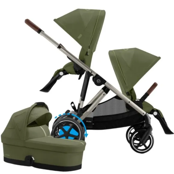 Cybex E-Gazelle S DUO kinderwagen 3-in-1 Almond Beige / Beige