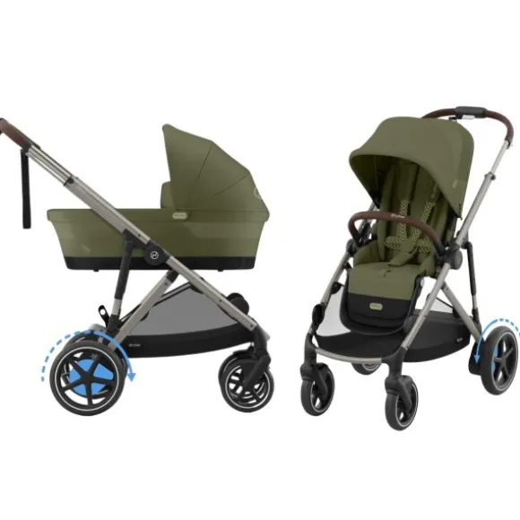 Cybex E-Gazelle S DUO kinderwagen 3-in-1 Almond Beige / Beige