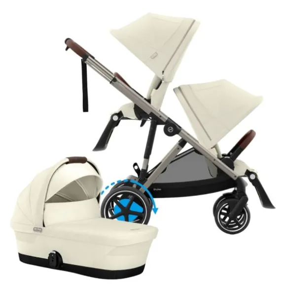 Cybex E-Gazelle S DUO kinderwagen 3-in-1 Almond Beige / Beige