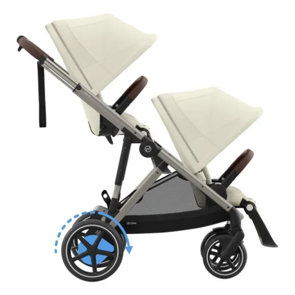 Cybex E-Gazelle S DUO kinderwagen 3-in-1 Almond Beige / Beige