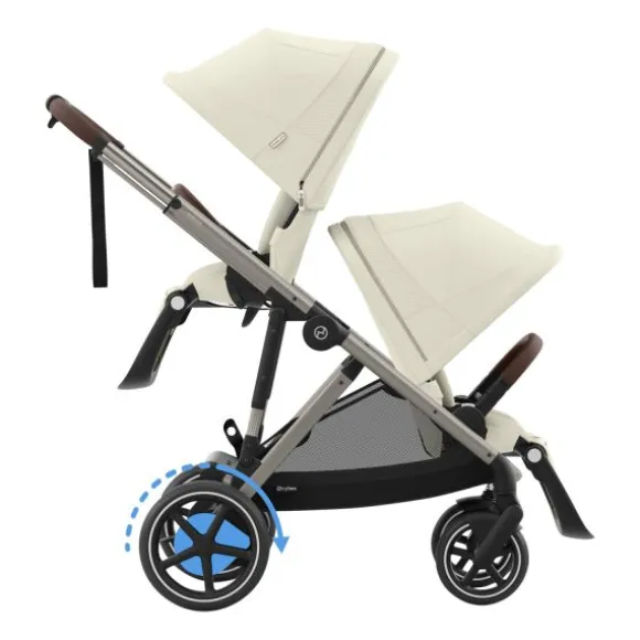 Cybex E-Gazelle S DUO kinderwagen 3-in-1 Almond Beige / Beige