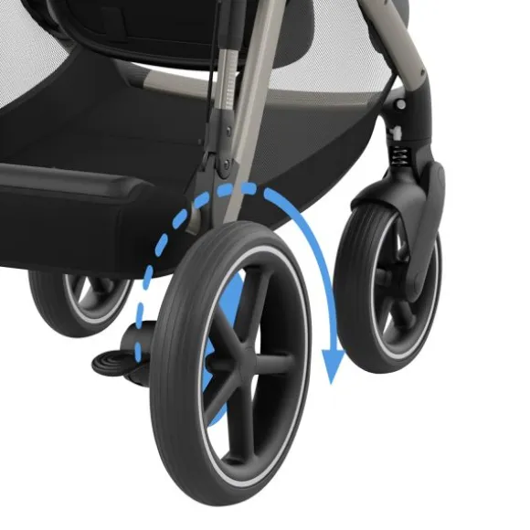 Cybex E-Gazelle S Twin-Kinderwagen Almond Beige / Beige