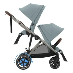 Cybex E-Gazelle S Twin-Kinderwagen Almond Beige / Beige