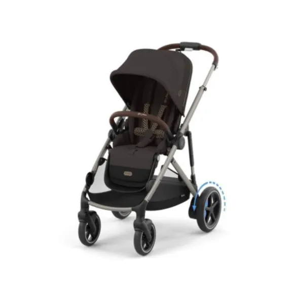 Cybex E-Gazelle S Twin-Kinderwagen Almond Beige / Beige