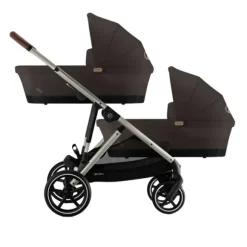 Cybex E-Gazelle S Twin-Kinderwagen Almond Beige / Beige