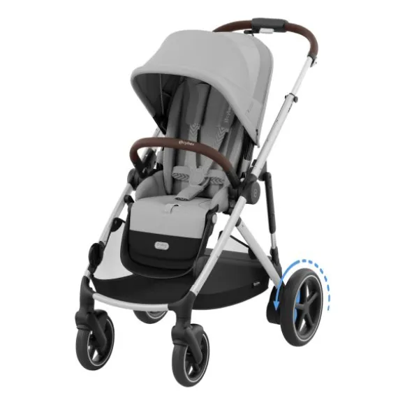 Cybex E-Gazelle S Twin-Kinderwagen Almond Beige / Beige