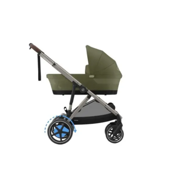 Cybex E-Gazelle S Twin-Kinderwagen Almond Beige / Beige