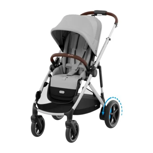 Cybex E-Gazelle S Twin-Kinderwagen Almond Beige / Beige