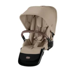 Cybex E-Gazelle S Twin-Kinderwagen Almond Beige / Beige