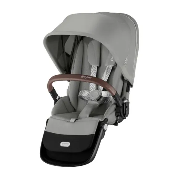 Cybex E-Gazelle S Twin-Kinderwagen Almond Beige / Beige