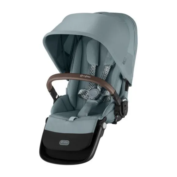 Cybex E-Gazelle S Twin-Kinderwagen Almond Beige / Beige