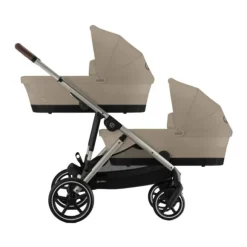 Cybex Tweelingwagen Gazelle S Seashell Beige - Light Beige