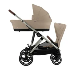 Cybex Tweelingwagen Gazelle S Seashell Beige - Light Beige
