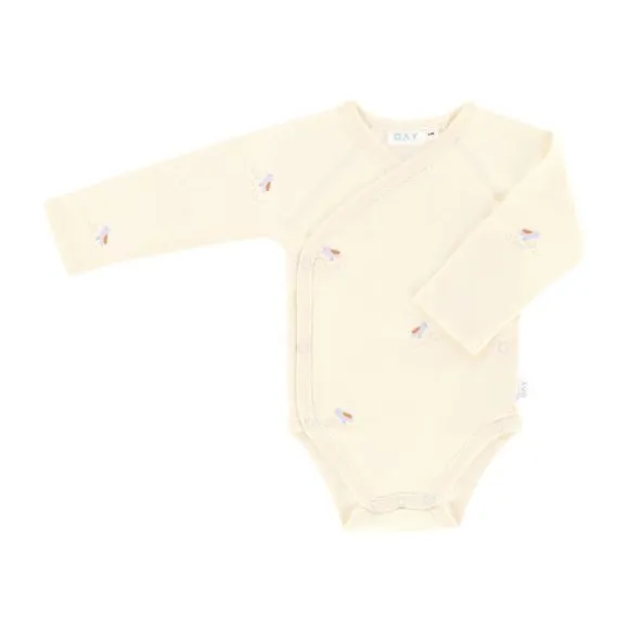 DAY Overslagromper Lange Mouw - Cream - Mt. 50/56