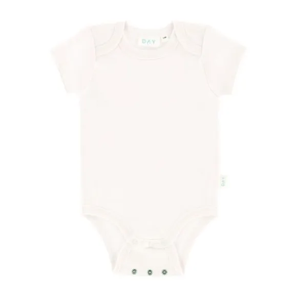 DAY Romper Korte Mouw + Grow-Along - Off White - Mt. 50/56