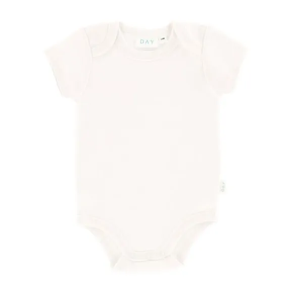 DAY Romper Korte Mouw - Off White - Mt. 50/56