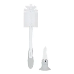 Difrax Flessenborstel 2in1 Wit/Grijs