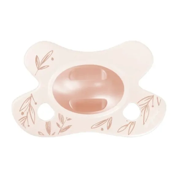 Difrax Natural Fopspeen - Newborn - Soft Pink Hearts