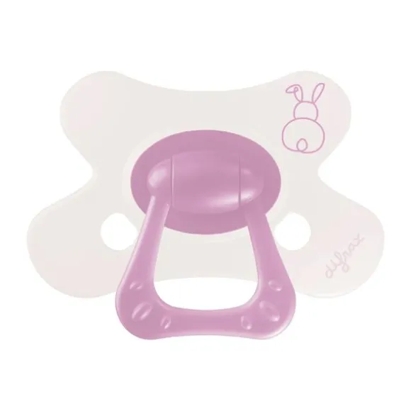 Difrax Natural Fopspeen - Newborn - Soft Pink Hearts