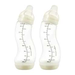 Difrax S-fles Natural – 250 ml – 2-pack – Ice/Ivory