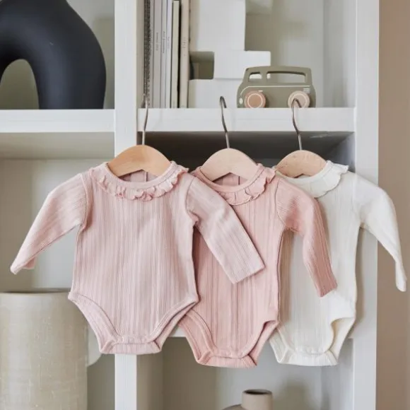 Dirkje Romper Lange Mouw Multi Colour Pink 3-Pack 50/56