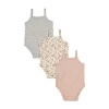 Dirkje Romper Zonder Mouw Multi Colour Pink 3-Pack 74/80